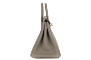 Hermès Birkin 25 Gris Meyer Togo Gold Hardware - Image 6