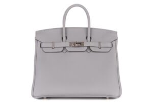 Hermès Birkin 25 Gris Pantin Togo Palladium Hardware