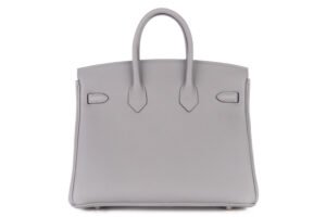 Hermès Birkin 25 Gris Pantin Togo Palladium Hardware - Image 4