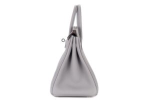 Hermès Birkin 25 Gris Pantin Togo Palladium Hardware - Image 7