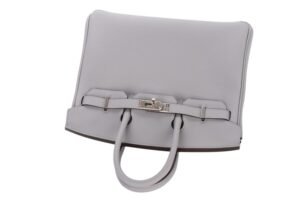 Hermès Birkin 25 Gris Pantin Togo Palladium Hardware - Image 5