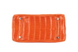 Hermès Birkin 25 Pain D’épices Shiny Crocodile Porosus Palladium Hardware - Image 6