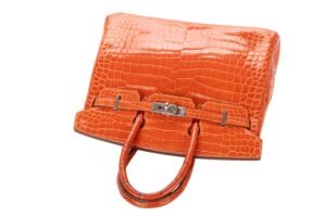 Hermès Birkin 25 Pain D’épices Shiny Crocodile Porosus Palladium Hardware - Image 8