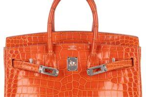 Hermès Birkin 25 Pain D’épices Shiny Crocodile Porosus Palladium Hardware - Image 9