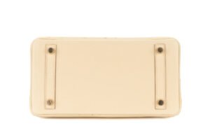 Hermès Birkin 25 Vanille Ostrich Gold Hardware - Image 7