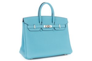 Hermès Birkin 25 Bleu de Nord Verso Bleu Frida Togo Palladium Hardware - Image 3