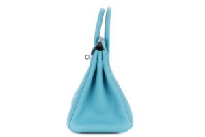 Hermès Birkin 25 Bleu de Nord Verso Bleu Frida Togo Palladium Hardware - Image 5
