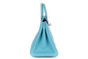 Hermès Birkin 25 Bleu de Nord Verso Bleu Frida Togo Palladium Hardware - Image 6