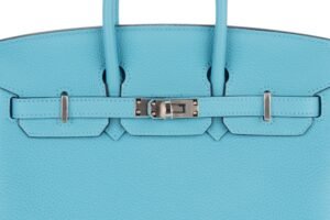Hermès Birkin 25 Bleu de Nord Verso Bleu Frida Togo Palladium Hardware - Image 8