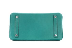 Hermès Birkin 25 Vert Verone Ostrich Palladium Hardware - Image 6