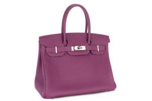 Hermès Birkin 30 Anemone Togo Palladium Hardware - Image 3