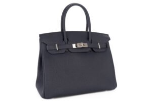 Hermès Birkin 30 Bleu Nuit Togo Palladium Hardware - Image 3