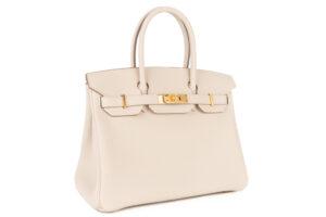 Hermès Birkin 30 Craie Togo Gold Hardware - Image 3