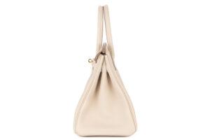 Hermès Birkin 30 Craie Togo Gold Hardware - Image 5