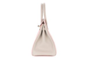 Hermès Birkin 30 HSS Rose Sakura / Gris Perle Chevrè Gold Hardware - Image 5