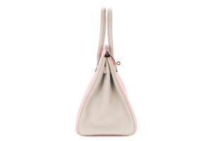Hermès Birkin 30 HSS Rose Sakura / Gris Perle Chevrè Gold Hardware - Image 6