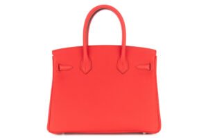 Hermès Birkin 30 Rouge De Coeur Togo Palladium Hardware - Image 4