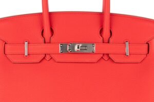 Hermès Birkin 30 Rouge De Coeur Togo Palladium Hardware - Image 7