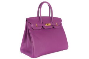 Hermès Birkin 35 Anemone Epsom Gold Hardware - Image 3