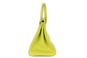 Hermès Birkin 35 Candy Kiwi – Lichen Epsom Retourne Palladium Hardware - Image 5