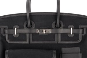 Hermès Birkin 35 Cargo Noir – Black Swift / Toile Palladium Hardware - Image 8