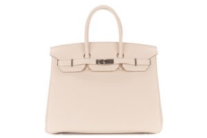 Hermès Birkin 35 Craie Togo Palladium Hardware