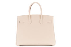 Hermès Birkin 35 Craie Togo Palladium Hardware - Image 4