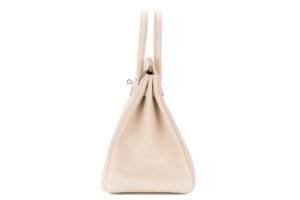 Hermès Birkin 35 Craie Togo Palladium Hardware - Image 5