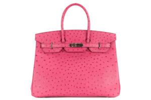 Hermès Birkin 35 Fushsia Ostrich Palladium Hardware