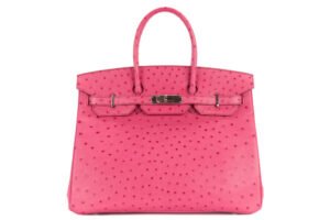 Hermès Birkin 35 Fushsia Ostrich Palladium Hardware