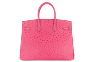 Hermès Birkin 35 Fushsia Ostrich Palladium Hardware - Image 4