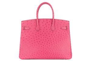 Hermès Birkin 35 Fushsia Ostrich Palladium Hardware - Image 4