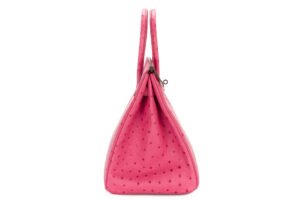 Hermès Birkin 35 Fushsia Ostrich Palladium Hardware - Image 6