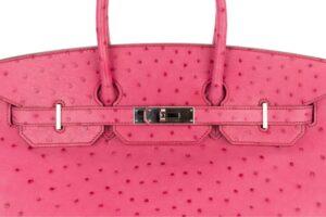 Hermès Birkin 35 Fushsia Ostrich Palladium Hardware - Image 7