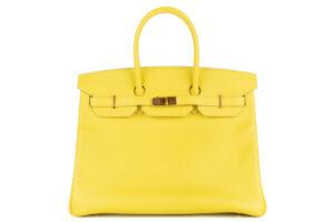 Hermès Birkin 35 Lime Epsom Rose Gold Hardware