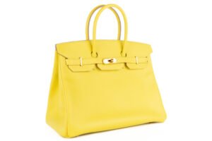 Hermès Birkin 35 Lime Epsom Rose Gold Hardware - Image 3