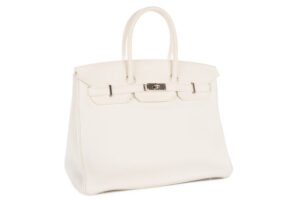 Hermès Birkin 35 White Clemence Palladium Hardware - Image 3
