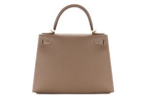 Hermès Kelly 25 Etoupe Epsom Sellier Gold Hardware - Image 4