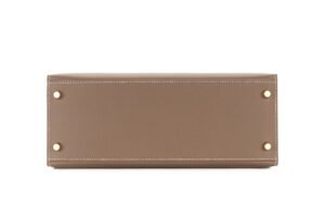 Hermès Kelly 25 Etoupe Epsom Sellier Gold Hardware - Image 6