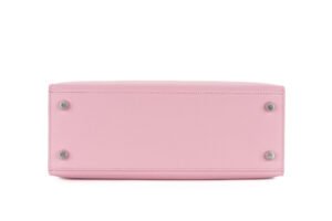 Hermès Kelly 25 Mauve Sylvestre Epsom Sellier Palladium Hardware - Image 6