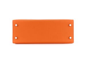 Hermès Kelly 25 Orange H Epsom Sellier Palladium Hardware - Image 5