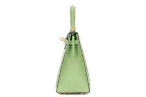 Hermès Kelly 25 Vert Criquet Epsom Gold Hardware - Image 3