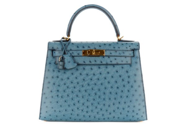 Hermes-Kelly-28-Bleu-Jean-Ostrich-Gold-Hardware-2003-1
