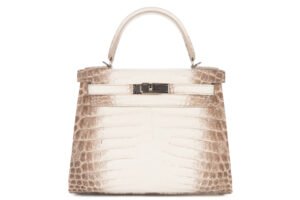 Hermès Kelly 28 Himalaya Blanc Crocodile Niloticus Palladium Hardware