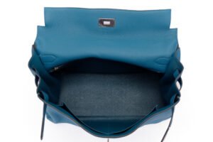 Hermès Kelly 40 Cobalt Palladium Hardware - Image 8