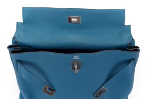 Hermès Kelly 40 Cobalt Palladium Hardware - Image 9