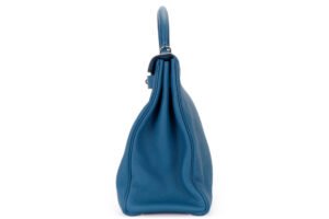 Hermès Kelly 40 Cobalt Palladium Hardware - Image 5