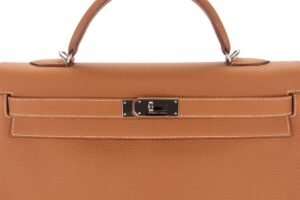 Hermès Kelly 40 Gold Togo Palladium Hardware - Image 7