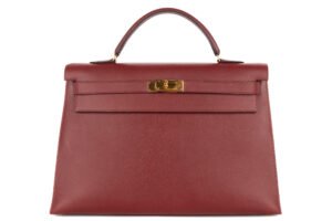 Hermès Kelly 40 Rouge H Epsom Sellier Gold hardware