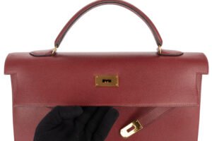 Hermès Kelly 40 Rouge H Epsom Sellier Gold hardware - Image 11